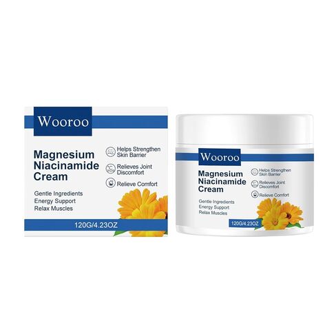 Magnesium Niacinamide Relief Cream with Arnica and Boswellia, Topical Magnesium Chloride, Lightweight, Non-Greasy Formula, for Joints, Legs and Feet,120g in Kuwait