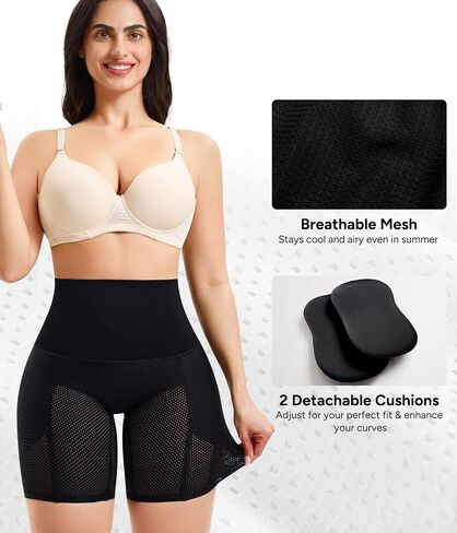 Nebility Butt Lifting Shapewear Control Panties with Butt Pads - Padded Underwear for Women Booty Lifter Shorts Hip Enhancer in Kuwait