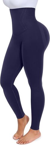 SHAPELLX Butt Lifting Leggings High Waisted Tummy Control Leggings Seamless Workout Running Yoga Pants Non-See-Through in Kuwait