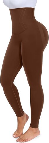 SHAPELLX Butt Lifting Leggings High Waisted Tummy Control Leggings Seamless Workout Running Yoga Pants Non-See-Through in Kuwait