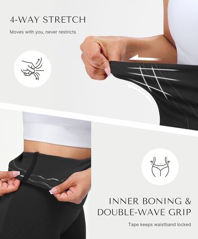 SHAPELLX Butt Lifting Leggings High Waisted Tummy Control Leggings Seamless Workout Running Yoga Pants Non-See-Through in Kuwait