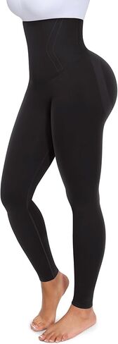 SHAPELLX Butt Lifting Leggings High Waisted Tummy Control Leggings Seamless Workout Running Yoga Pants Non-See-Through in Kuwait