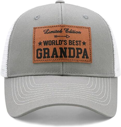 Waldeal Grandpa Trucker Hat, Grandpa Gifts for Fathers Day Birthday, Adjustable Grandfather Mesh Snapback Baseball Cap in Kuwait