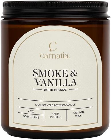 Carnatia Lavender & Cedar Scented Candle – 7 oz | 100% Soy Wax with Cotton Wick | 50 Hour Burn | Aromatherapy Candle for Home, Calm Focus & Relaxation | Gift for Women & Men in Kuwait