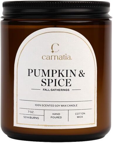 Carnatia Lavender & Cedar Scented Candle – 7 oz | 100% Soy Wax with Cotton Wick | 50 Hour Burn | Aromatherapy Candle for Home, Calm Focus & Relaxation | Gift for Women & Men in Kuwait