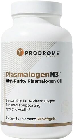 Plasmalogen Cognitive Support Supplement with Omega-3 DHA | Brain Health, Focus, Memory, Synapse & Nervous System Support | PlasmalogenN3™ | 60 Softgels in Saudi Arabia