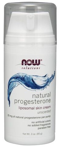 Now Foods Progesterone Cream Unscented 20 mg - 3 oz with Wild Yam Extract in Kuwait