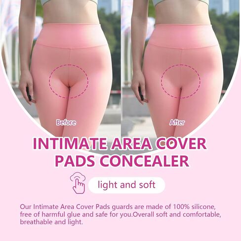 4 Pack Camel Concealer Toe, Reusable Silicone Pads Invisible Toe No Camel Guard for Women, Underwear Guard Seamless Hider Covers for Swimsuits Bikini Leggings Yoga Pants All in Saudi Arabia