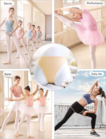 Dayrose Dance Briefs for Girls and Women, Seamless Cotton Dance Underwear for Ballet Costumes, Gymnastics (1-3 Pairs) in Saudi Arabia