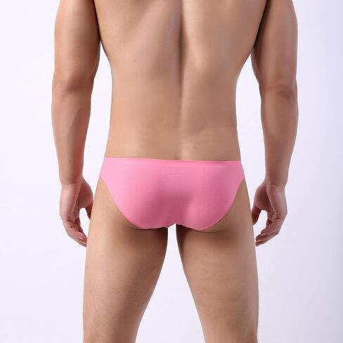 Men's Sexy Low Rise Briefs Panties Breathable Mesh Smooth Underwear in Saudi Arabia