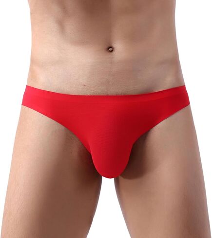 Men's Sexy Low Rise Briefs Panties Breathable Mesh Smooth Underwear in Saudi Arabia