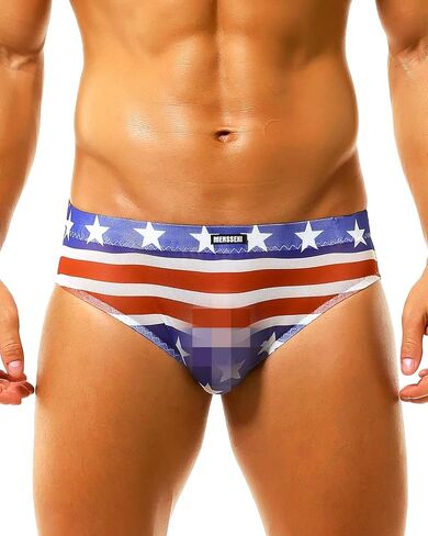 Men's See-Through Mesh Briefs Sexy Printed Sheer Underwear Lightweight Bulge Pouch Lingerie in Kuwait
