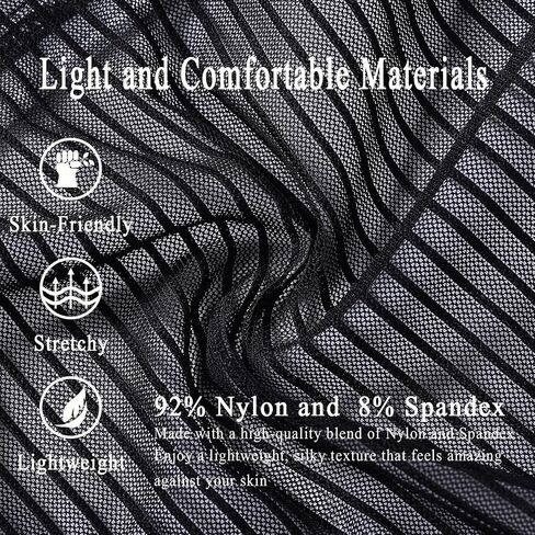 Mens Mesh Underwear Sexy See Through Briefs Sheer Cheeky Pouch Silk Breathable Pack Fishnet lingerie Stripe Panties in Saudi Arabia