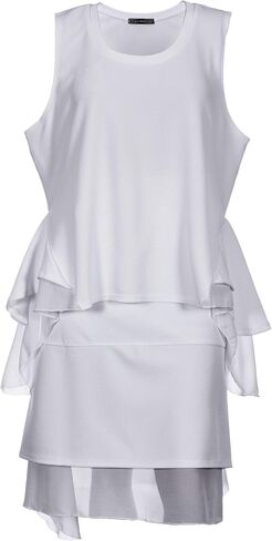 Lucy Diamonds Women's Plus Size 2 Piece Sleeveless Top & Skirt Outfit White 1X 2X 3X 4X 5X 6X in Kuwait