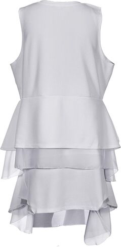Lucy Diamonds Women's Plus Size 2 Piece Sleeveless Top & Skirt Outfit White 1X 2X 3X 4X 5X 6X in Kuwait