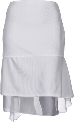 Lucy Diamonds Women's Plus Size 2 Piece Sleeveless Top & Skirt Outfit White 1X 2X 3X 4X 5X 6X in Kuwait