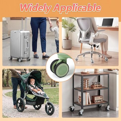 Luggage Wheel Covers, Noise Reducing Shock Absorbing Silicone Suitcase Wheel Covers, Universal Fit Protectors For Suitcase Wheels And Office Chair Casters, Customizable Cut To Fit Design in Kuwait