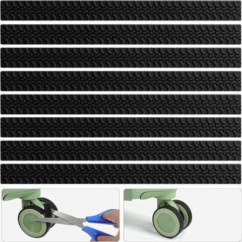 Luggage Wheel Covers, Noise Reducing Shock Absorbing Silicone Suitcase Wheel Covers, Universal Fit Protectors For Suitcase Wheels And Office Chair Casters, Customizable Cut To Fit Design in Kuwait