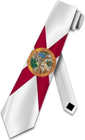 Three Rooker Florida Ties Mens Flag Necktie Florida State Flag Tie for Men Floridian Flag in Kuwait
