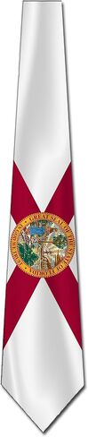 Three Rooker Florida Ties Mens Flag Necktie Florida State Flag Tie for Men Floridian Flag in Kuwait