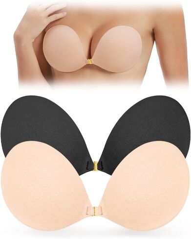 Sticky Bra Push Up Adhesive Strapless Backless Invisible Bra Reusable Lift for Women Daily Wear in Saudi Arabia