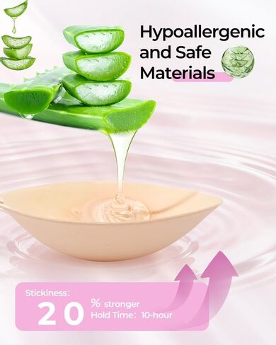 Sticky Bra Push Up Adhesive Strapless Backless Invisible Bra Reusable Lift for Women Daily Wear in Saudi Arabia