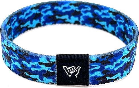 Hang Loose Bands - Coastal Surfer Beach Bracelet for Men, Women & Teens - Comfy Summer - Boho Reversible Wristband- Caribbean Camo| Small: 6.5" (most common fitting size) in Saudi Arabia
