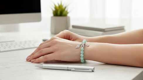 Dentist Gift for Women, Dental Hygienist & Assistant Bracelet – Green Stone Tooth Charm Jewelry for Appreciation, Graduation & Birthday in Saudi Arabia