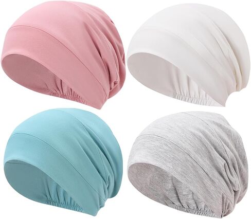 JarseHera Cotton Chemo Headwear Sleep Caps Headcover Cancer Hats for Women Men Beanie in Saudi Arabia