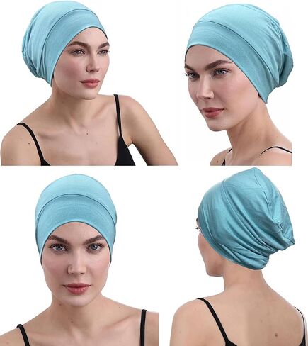 JarseHera Cotton Chemo Headwear Sleep Caps Headcover Cancer Hats for Women Men Beanie in Saudi Arabia