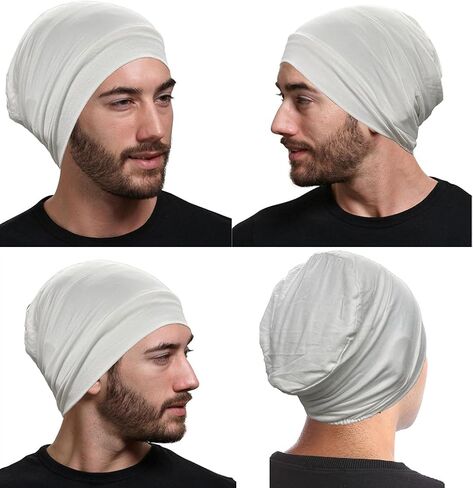 JarseHera Cotton Chemo Headwear Sleep Caps Headcover Cancer Hats for Women Men Beanie in Saudi Arabia