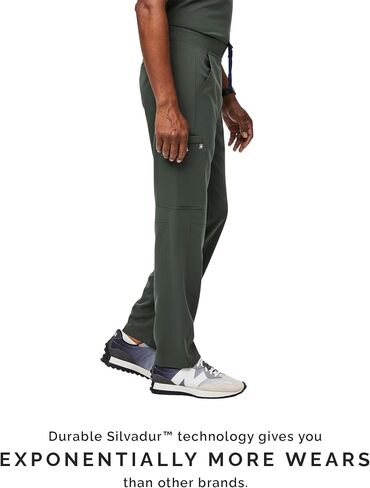 FIGS Axim Cargo Scrub Pants for Men – Moss, L in Kuwait