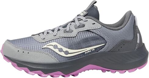 Saucony Women's Aura TR Hiking Shoe, Plum/Pearl, 9 in Saudi Arabia