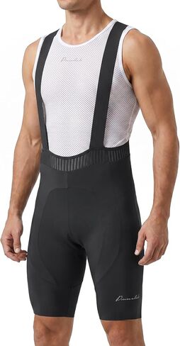 Przewalski Men's Pro Team Cycling Bib Shorts 4D Padded Bicycle Biking Bib Shorts Bike Tight for Road and Gravel Biking in Kuwait