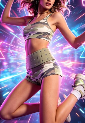 Seyurigaoka Women's Fold Over Shorts Y2K Micro Mini Shorts Low Waisted Yoga Pajama Bottoms Summer Going Out in Kuwait