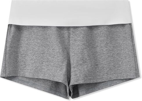 Seyurigaoka Women's Fold Over Shorts Y2K Micro Mini Shorts Low Waisted Yoga Pajama Bottoms Summer Going Out in Kuwait