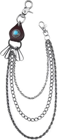 Aelfric Eden Bermuda Jorts Rhinestone Application Jort with Vintage Belt Chain Summer Baggy Denim Shorts in Kuwait