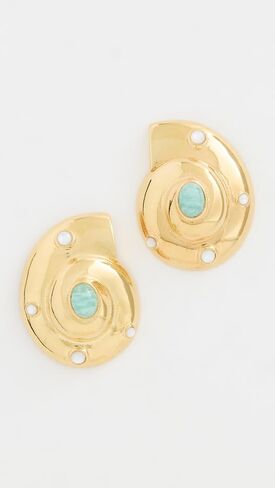 Lizzie Fortunato Women's Nautilus Stud Earrings in Saudi Arabia