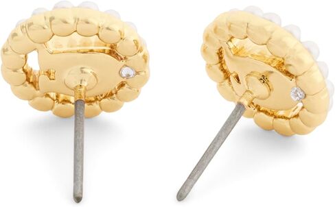 COACH Jewelry Women's Signature C Pearl Stud Earrings in Kuwait