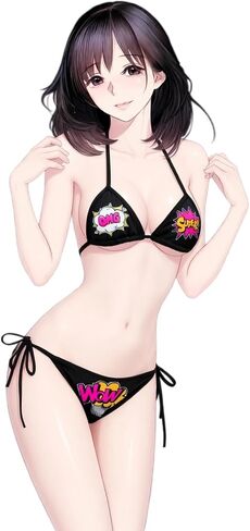 Sexy Bikini Cosplay Set for Women Anime Style Two Piece Outfit with Accessories Cute Kawaii One Size in Kuwait