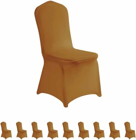LZY 20pcs Spandex Chair Cover Stretch Slipcovers for Wedding Party, Dining Banquet Chair Decoration Covers (Black, 20) in Saudi Arabia