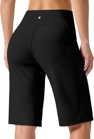 Willit Women's Bermuda Long Shorts 12" Knee Length High Waisted Lightweight Stretch Summer Casual Workout Shorts with Pockets in Kuwait