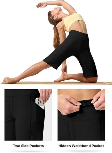 Willit Women's Bermuda Long Shorts 12" Knee Length High Waisted Lightweight Stretch Summer Casual Workout Shorts with Pockets in Kuwait