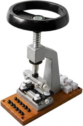 5700 Benchtop Watch Case Opener Module - Professional Back Remover Station with 6 Precision Dies & 12 Fixing Chucks - Manual Torque Signal Adjustment for Watchmaking (Maximum 65mm) in Kuwait