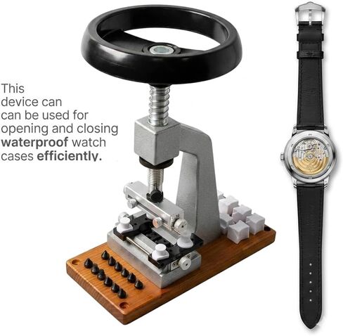 5700 Benchtop Watch Case Opener Module - Professional Back Remover Station with 6 Precision Dies & 12 Fixing Chucks - Manual Torque Signal Adjustment for Watchmaking (Maximum 65mm) in Kuwait