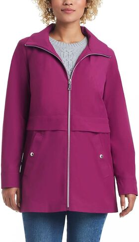 Vince Camuto Women's Lightweight Water and Wind Resistant Rain Jacket in Kuwait