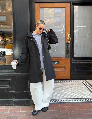 HALO RAIN Women's Long Raincoat Waterproof Lightweight Hooded Rain Jacket Trench Coat Windbreaker for Outdoor in Kuwait
