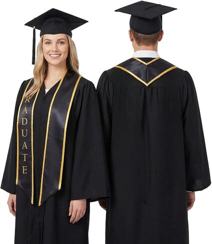 Jmkcoz Graduation Honor Stole Graduation Sash Scarf Graduation Gift for International Student Class of 2026 Graduate in Kuwait