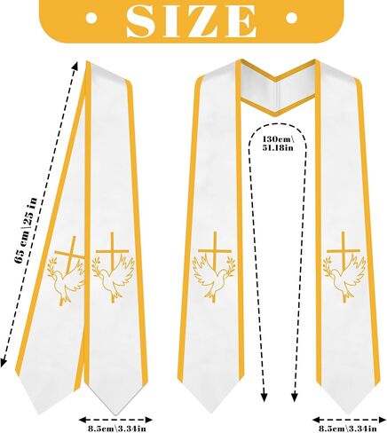 Gold Mi Bautizo Stole First Holy Communion Sash for Boy/Girl in Saudi Arabia