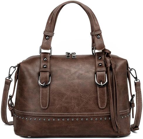 Crossbody Purses for Women Satchel Bags Vintage Barrel Purse Doctor Shoulder Bag with Adjustable Straps in Kuwait